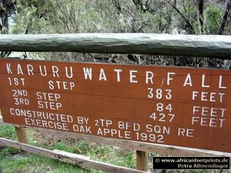 Aberdares Safari: Karuru Wasserfälle