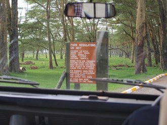 Nakuru Safari: Eingang zum Park